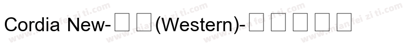 Cordia New-常规(Western)字体转换